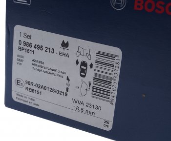 2 369 р. Колодки тормозные передние (4шт.) BOSCH Skoda Octavia A5 дорестайлинг универсал (2004-2008)  с доставкой в г. Белгород. Увеличить фотографию 3