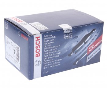 2 869 р. Колодки тормозные передние (4шт.) BOSCH Audi A6 C7 дорестайлинг, седан (2010-2014)  с доставкой в г. Белгород. Увеличить фотографию 3