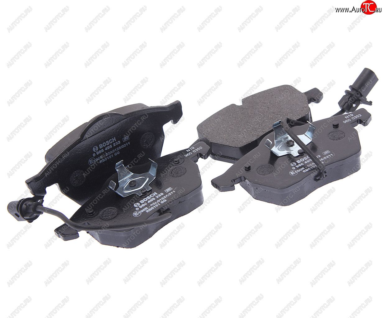 2 869 р. Колодки тормозные передние (4шт.) BOSCH Audi A6 C7 дорестайлинг, седан (2010-2014)  с доставкой в г. Белгород