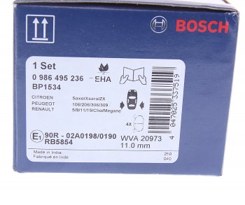 829 р. Колодки тормозные задние (4шт.) BOSCH Renault Megane LA седан рестайлинг (1999-2003)  с доставкой в г. Белгород. Увеличить фотографию 3