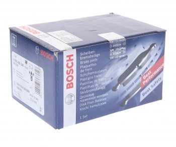 1 559 р. Колодки тормозные передние (4шт.) BOSCH Volkswagen Polo 9N1 хэтчбэк 5 дв. дорестайлинг (2001-2005)  с доставкой в г. Белгород. Увеличить фотографию 3