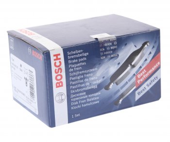 2 889 р. Колодки тормозные передние (4шт.) BOSCH BMW 1 серия E81 хэтчбэк 3 дв. рестайлинг (2007-2012)  с доставкой в г. Белгород. Увеличить фотографию 3