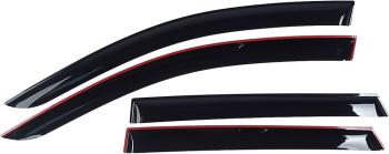 3 599 р. Комплект дефлекторов окон COMFORT CITROEN Jumper 250 (2006-2014) (черные)  с доставкой в г. Белгород. Увеличить фотографию 2