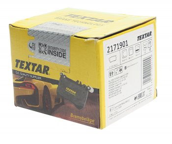 2 099 р. Колодки тормозные задние (4шт.) TEXTAR Honda Accord 4 CB седан дорестайлинг (1989-1991)  с доставкой в г. Белгород. Увеличить фотографию 2