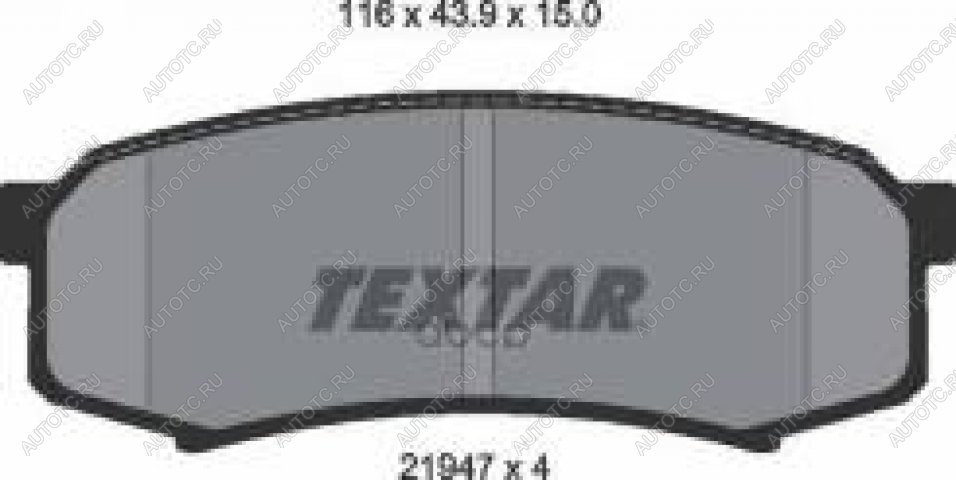 2 349 р. Колодки тормозные передние (4шт.) TEXTAR Toyota Land Cruiser 10 100 2-ой рестайлинг (2005-2007)  с доставкой в г. Белгород