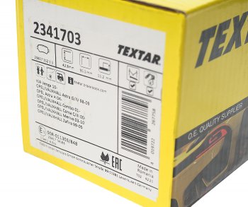 2 599 р. Колодки тормозные задние (4шт.) TEXTAR Opel Astra H седан рестайлинг (2007-2009)  с доставкой в г. Белгород. Увеличить фотографию 3