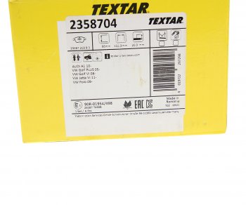 4 699 р. Колодки тормозные передние (4шт.) TEXTAR Volkswagen Passat B6 седан (2005-2011)  с доставкой в г. Белгород. Увеличить фотографию 2