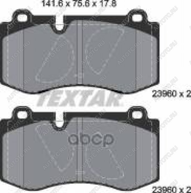 4 399 р. Колодки тормозные передние (4шт.) TEXTAR Mercedes-Benz E-Class W211 дорестайлинг седан (2002-2006)  с доставкой в г. Белгород