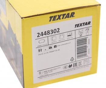 4 099 р. Колодки тормозные задние (4шт.) TEXTAR Volkswagen Passat B6 седан (2005-2011)  с доставкой в г. Белгород. Увеличить фотографию 4