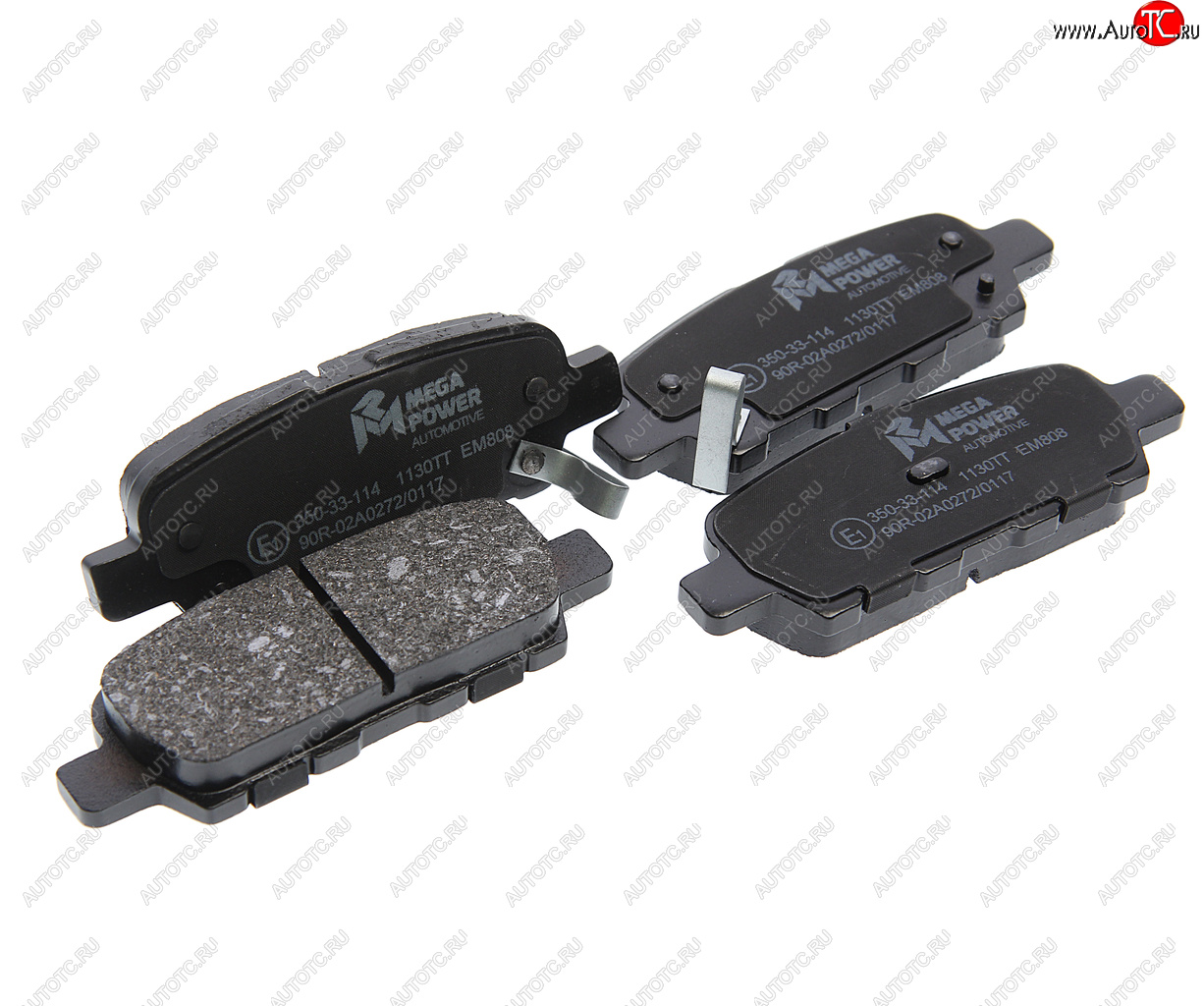 1 069 р. Колодки тормозные задние (4шт.) MEGAPOWER Nissan X-trail 1 T30 дорестайлинг (2000-2003)  с доставкой в г. Белгород