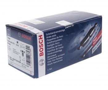 2 399 р. Колодки тормозные передние (4шт.) BOSCH Mitsubishi Galant 8  дорестайлинг седан (1996-1998)  с доставкой в г. Белгород. Увеличить фотографию 2