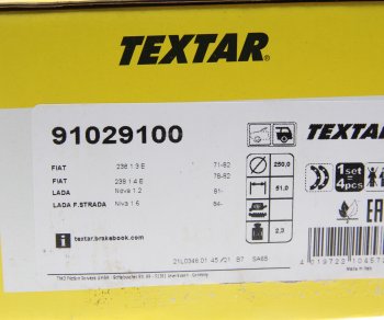 3 599 р. Колодки тормозные передние (4шт.) TEXTAR Лада 2101 (1970-1988)  с доставкой в г. Белгород. Увеличить фотографию 3