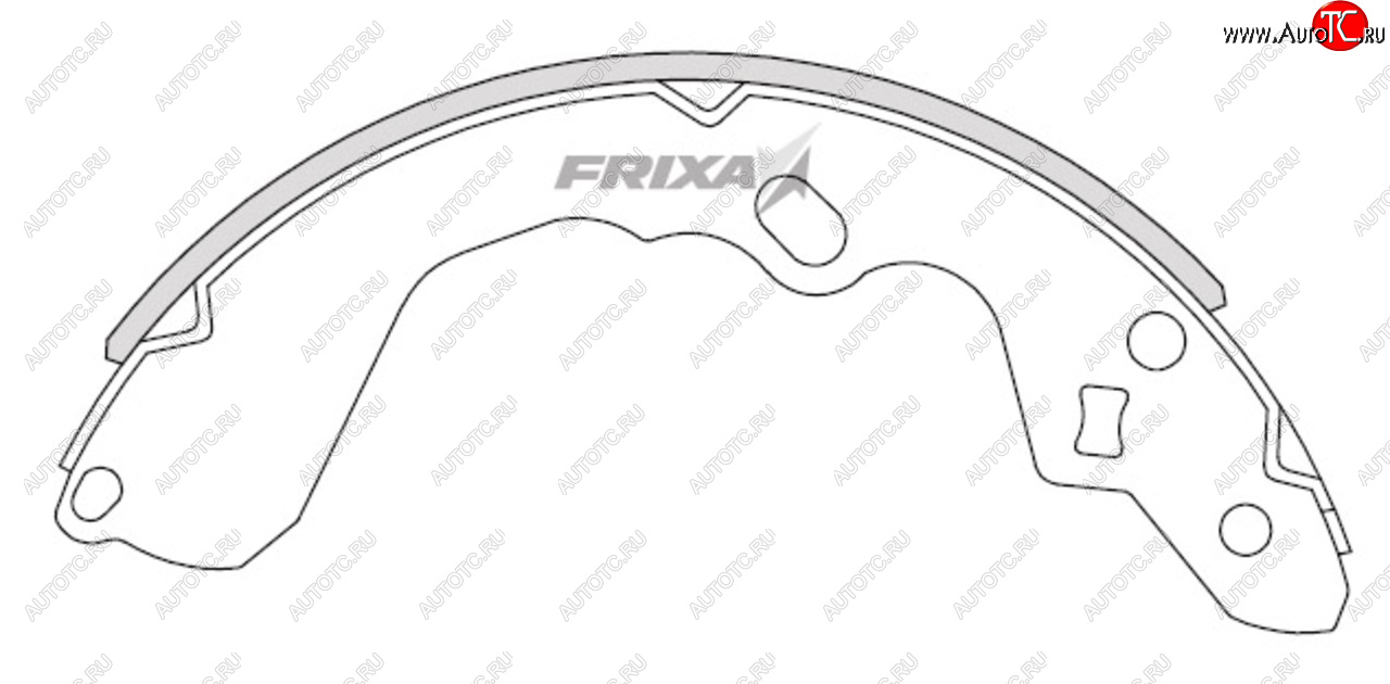 689 р. Колодки тормозные задние барабанные (4шт.) HANKOOK FRIXA KIA Carens RP рестайлинг (2017-2019)  с доставкой в г. Белгород