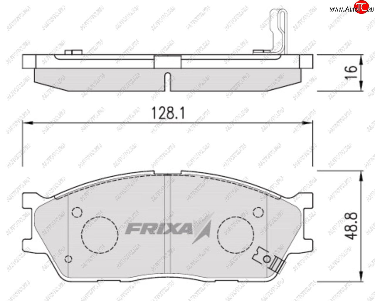 879 р. Колодки тормозные передние (4шт.) HANKOOK FRIXA KIA Carens RP рестайлинг (2017-2019)  с доставкой в г. Белгород