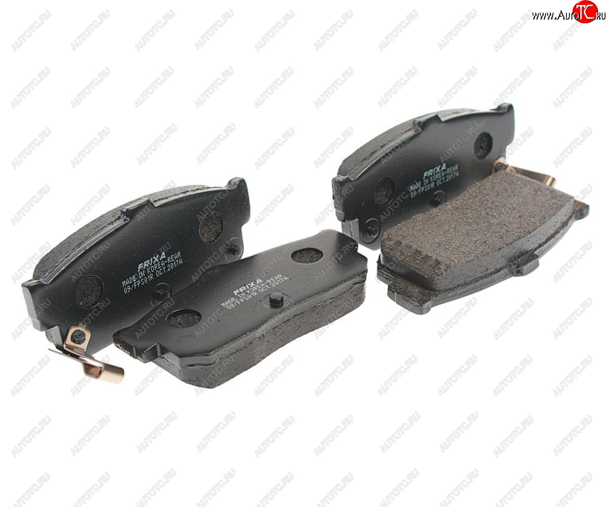 879 р. Колодки тормозные задние (4шт.) HANKOOK FRIX Nissan Almera N16 седан дорестайлинг (2000-2003)  с доставкой в г. Белгород