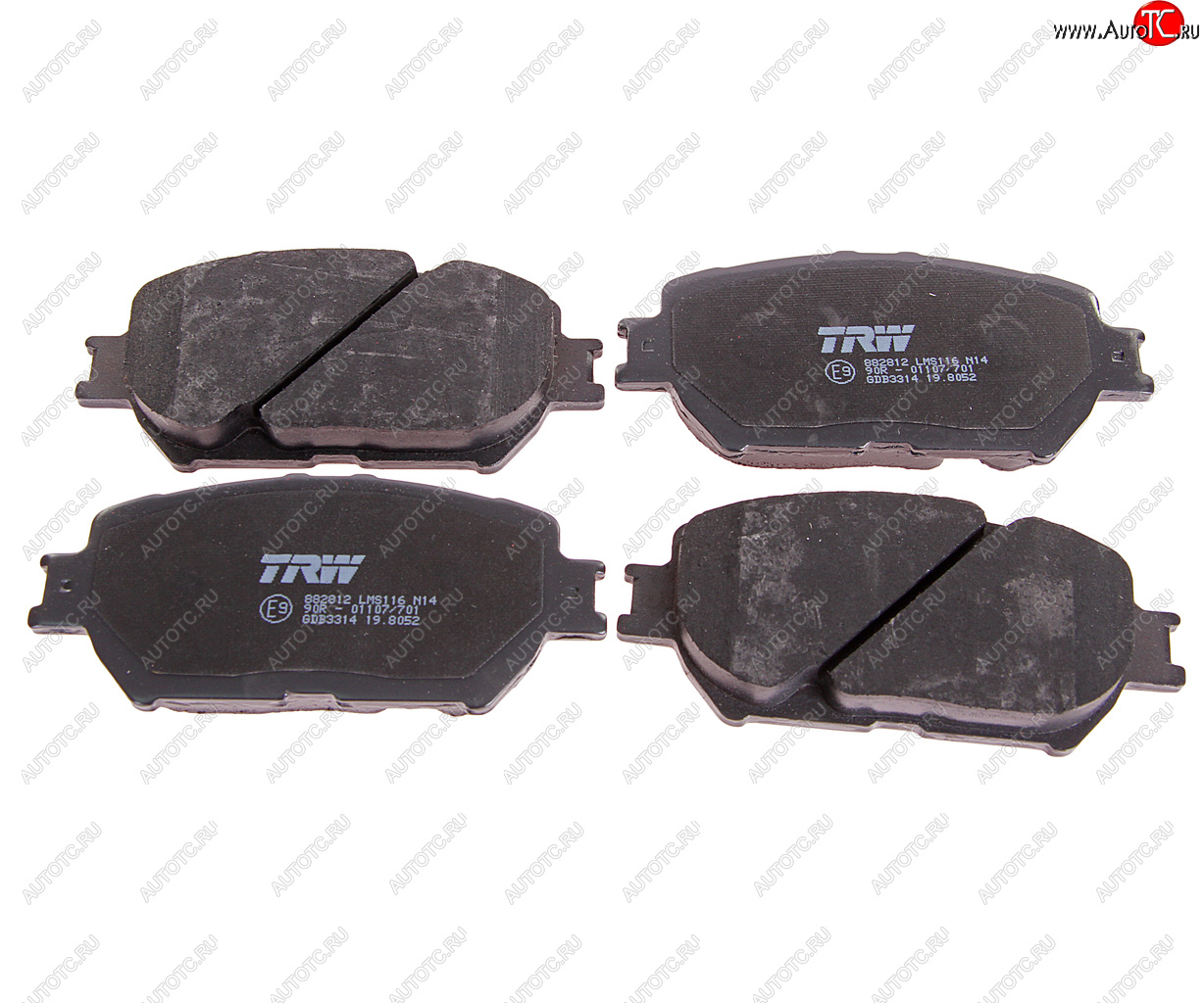 4 099 р. Колодки тормозные передние (4шт.) TRW Toyota Camry XV30 дорестайлинг (2001-2004)  с доставкой в г. Белгород