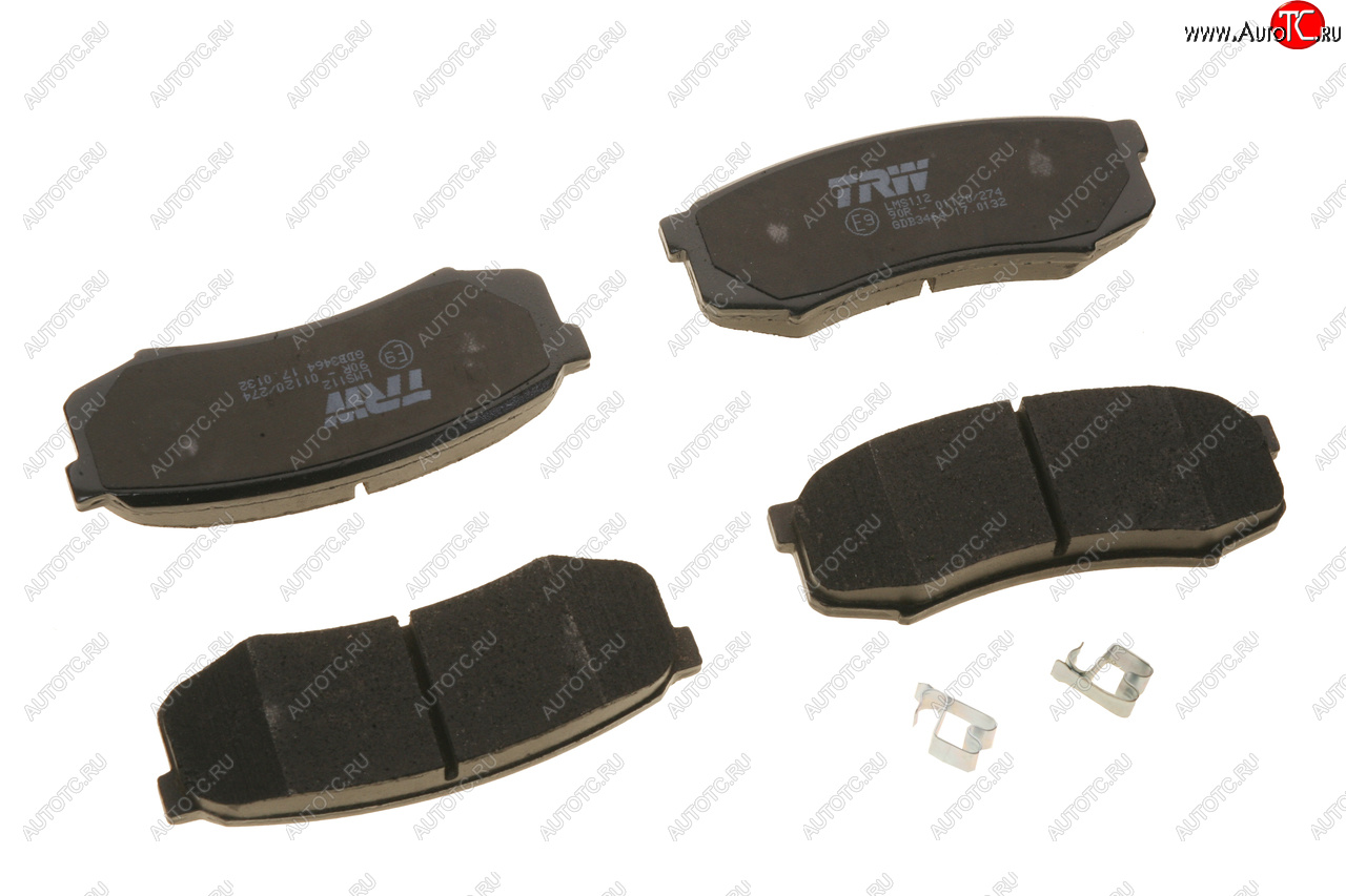 3 699 р. Колодки тормозные задние (4шт.) TRW Toyota Land Cruiser 10 100 2-ой рестайлинг (2005-2007)  с доставкой в г. Белгород