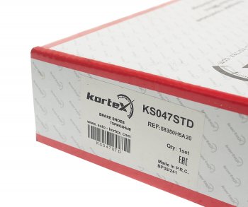 1 999 р. Колодки тормозные задние (4шт.) KORTEX KIA Rio 4 FB дорестайлинг седан (2016-2020)  с доставкой в г. Белгород. Увеличить фотографию 4