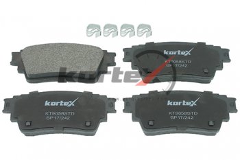 1 689 р. Колодки тормозные задние (4шт.) KORTEX Mitsubishi Outlander GF 2-ой рестайлинг (2015-2018)  с доставкой в г. Белгород. Увеличить фотографию 3