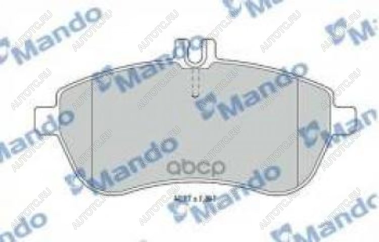 2 989 р. Колодки тормозные передние (4шт.) MANDO Mercedes-Benz E-Class W211 дорестайлинг седан (2002-2006)  с доставкой в г. Белгород