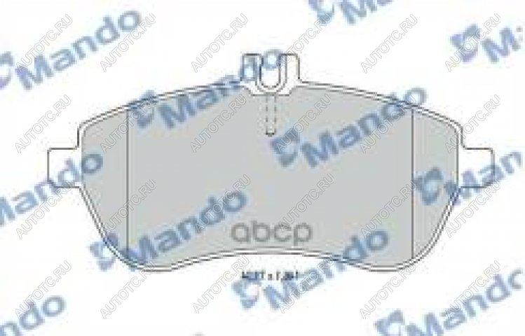 2 259 р. Колодки тормозные передние (4шт.) MANDO Mercedes-Benz E-Class W211 дорестайлинг седан (2002-2006)  с доставкой в г. Белгород