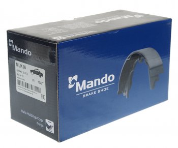 1 299 р. Колодки тормозные задние барабанные (4шт.) MANDO KIA Rio 3 QB рестайлинг седан (2015-2017)  с доставкой в г. Белгород. Увеличить фотографию 3