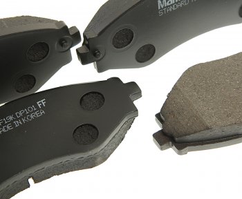 1 959 р. Колодки тормозные передние (4шт.) MANDO Daewoo Nexia дорестайлинг (1995-2008)  с доставкой в г. Белгород. Увеличить фотографию 2