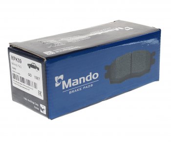 1 089 р. Колодки тормозные передние (4шт.) MANDO KIA Bongo 4 PU дорестайлинг (2004-2012)  с доставкой в г. Белгород. Увеличить фотографию 2