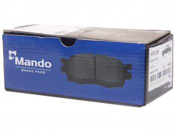 1 199 р. Колодки тормозные передние (4шт.) MANDO Honda Civic ES седан дорестайлинг (2000-2003)  с доставкой в г. Белгород. Увеличить фотографию 2