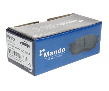 1 059 р. Колодки тормозные задние (4шт.) MANDO Toyota Land Cruiser 90 (1996-2000)  с доставкой в г. Белгород. Увеличить фотографию 2