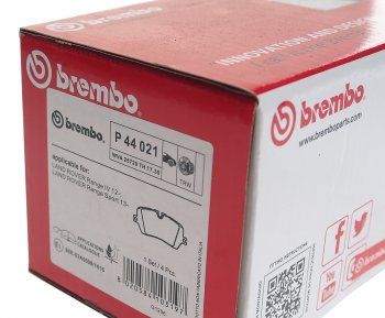 5 999 р. Колодки тормозные задние (4шт.) BREMBO Land Rover Range Rover 5 L460 (2021-2025)  с доставкой в г. Белгород. Увеличить фотографию 3