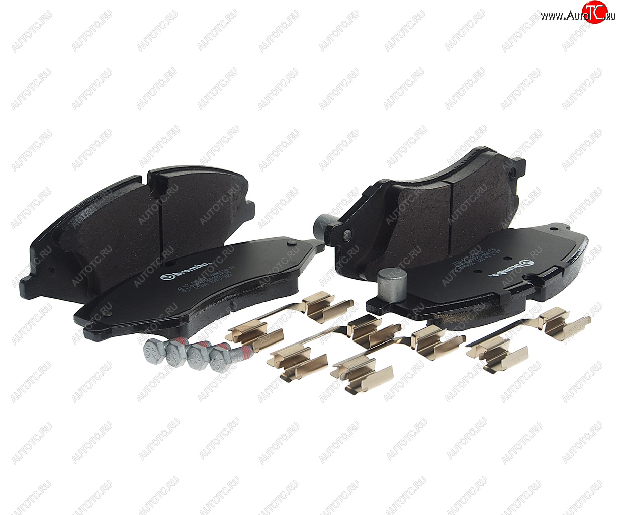 7 699 р. Колодки тормозные передние (4шт.) BREMBO Land Rover Range Rover Sport 1 L320 дорестайлинг (2005-2009)  с доставкой в г. Белгород