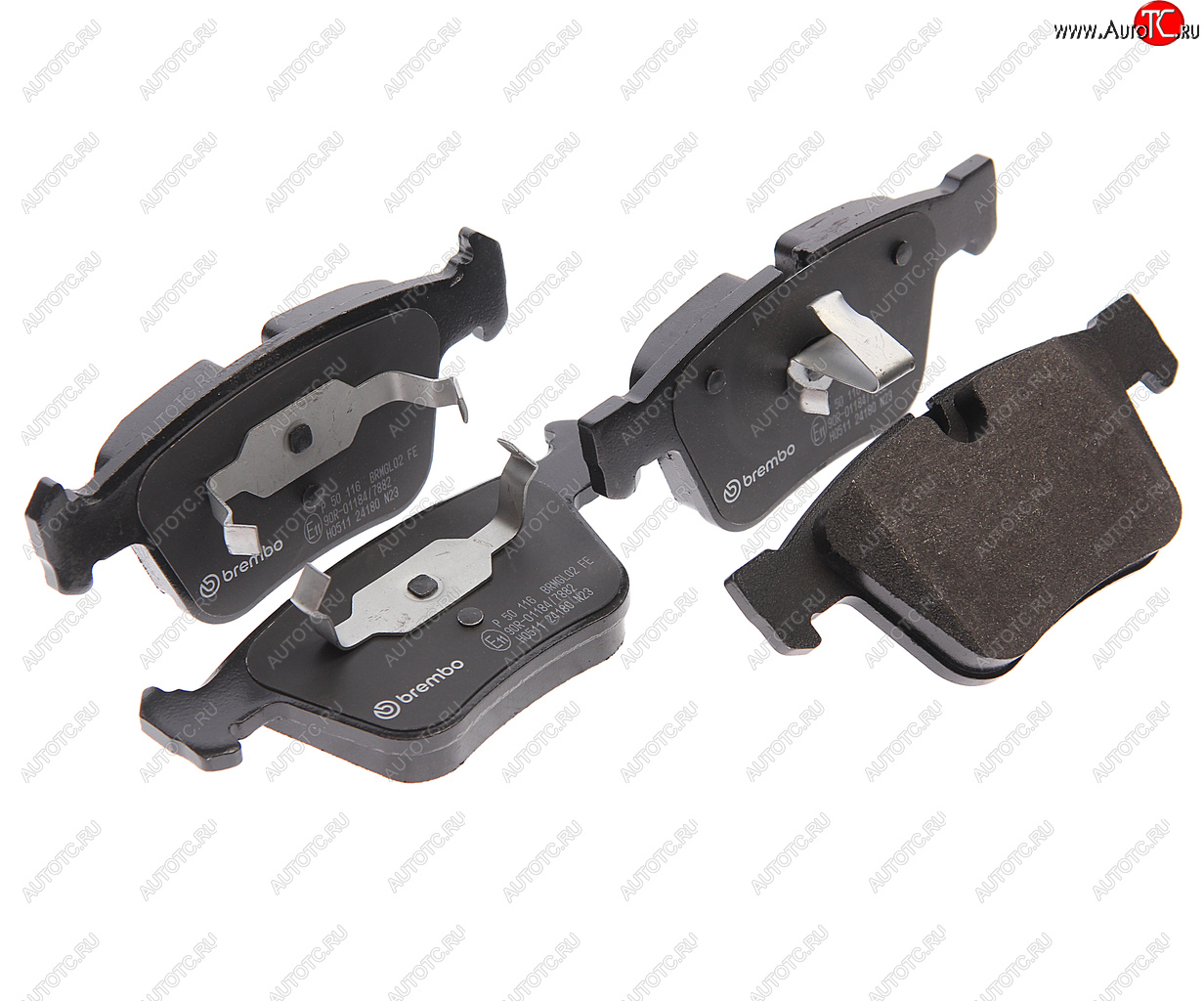 11 499 р. Колодки тормозные задние (4шт.) BREMBO Mercedes-Benz ML class W164 рестайлинг (2008-2011)  с доставкой в г. Белгород