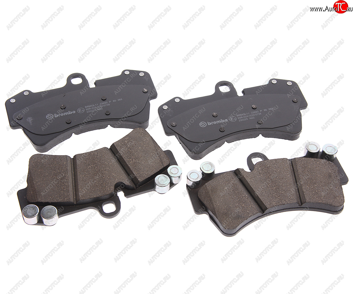 9 649 р. Колодки тормозные передние (4шт.) BREMBO Volkswagen Touareg 2 NF дорестайлинг (2010-2014)  с доставкой в г. Белгород