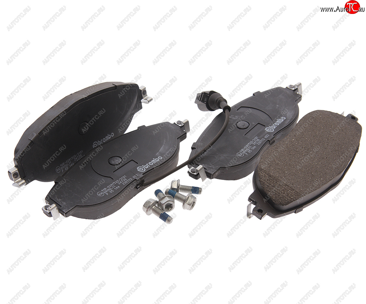 5 399 р. Колодки тормозные передние (4шт.) BREMBO Volkswagen Tiguan NF дорестайлинг (2006-2011)  с доставкой в г. Белгород