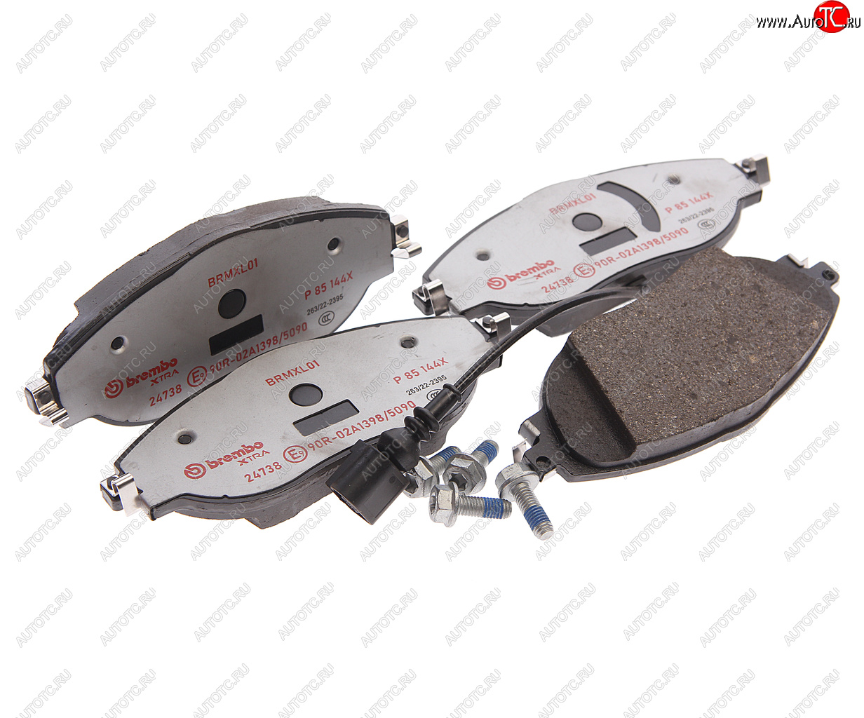 16 349 р. Колодки тормозные передние с датчиком (4шт.) BREMBO Volkswagen Passat B7 седан (2010-2015)  с доставкой в г. Белгород