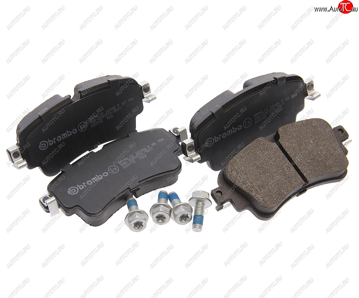4 899 р. Колодки тормозные задние BREMBO Volkswagen Touareg 2 NF дорестайлинг (2010-2014)  с доставкой в г. Белгород