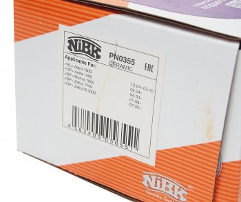 3 199 р. Колодки тормозные передние (4шт.) NIBK Opel Astra H универсал (2004-2007)  с доставкой в г. Белгород. Увеличить фотографию 3