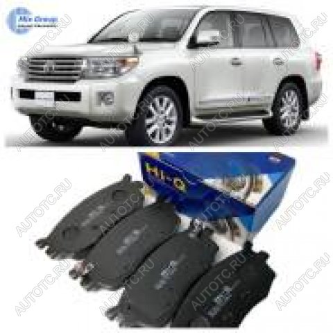 2 499 р. Колодки тормозные передние (4шт.) SANGSIN Toyota Land Cruiser 200 1-ый рестайлинг (2012-2015)  с доставкой в г. Белгород