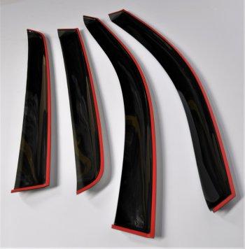 Комплект дефлекторов окон COBRA TUNING Toyota RAV4 XA30 5 дв. 2-ой рестайлинг (2010-2013) (черный глянцевый)