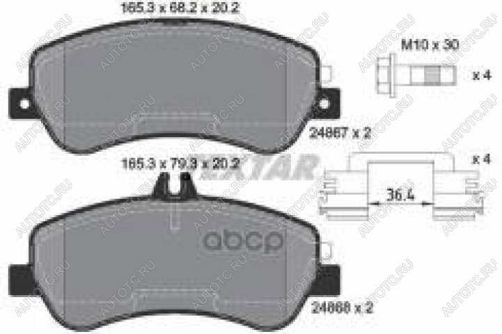 5 549 р. Колодки тормозные передние (4шт.) TEXTAR Mercedes-Benz GLK class X204 дорестайлинг (2008-2012)  с доставкой в г. Белгород