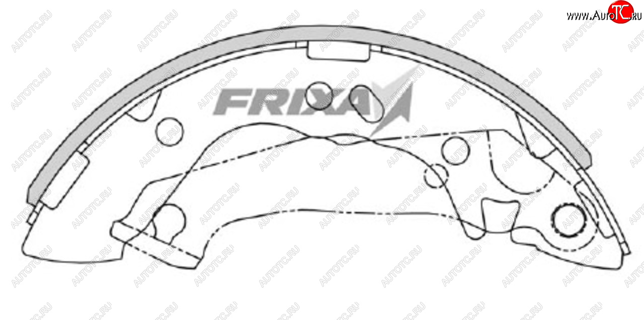 1 099 р. Колодки тормозные задние барабанные (4шт.) HANKOOK FRIXA Hyundai Accent 2 LC седан дорестайлинг (ТагАЗ) (1999-2012)  с доставкой в г. Белгород