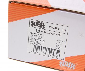 4 599 р. Колодки тормозные передние (4шт.) NIBK Volvo S80 AS40,AS70, AS90 седан 2-ой рестайлинг (2013-2016)  с доставкой в г. Белгород. Увеличить фотографию 3