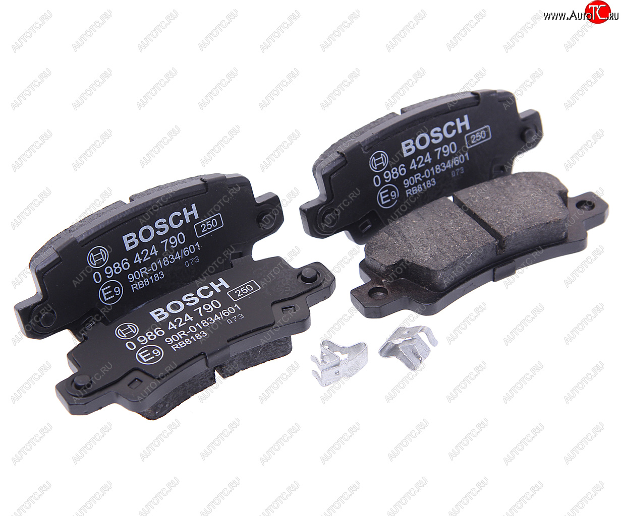 1 399 р. Колодки тормозные задние (4шт.) BOSCH Toyota Corolla E120 хэтчбек 5 дв. дорестайлинг (2000-2004)  с доставкой в г. Белгород
