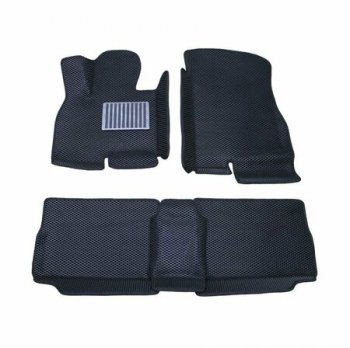 3 299 р. Комплект ковриков салона Seintex сетка(к-т) Volkswagen Jetta A5 седан (2005-2011) (Черный)  с доставкой в г. Белгород. Увеличить фотографию 2