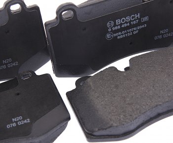 3 799 р. Колодки тормозные передние (4шт.) BOSCH Mercedes-Benz S class 5 W221 седан дорестайлинг (2005-2009)  с доставкой в г. Белгород. Увеличить фотографию 2