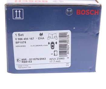 3 799 р. Колодки тормозные передние (4шт.) BOSCH Mercedes-Benz S class 5 W221 седан дорестайлинг (2005-2009)  с доставкой в г. Белгород. Увеличить фотографию 4
