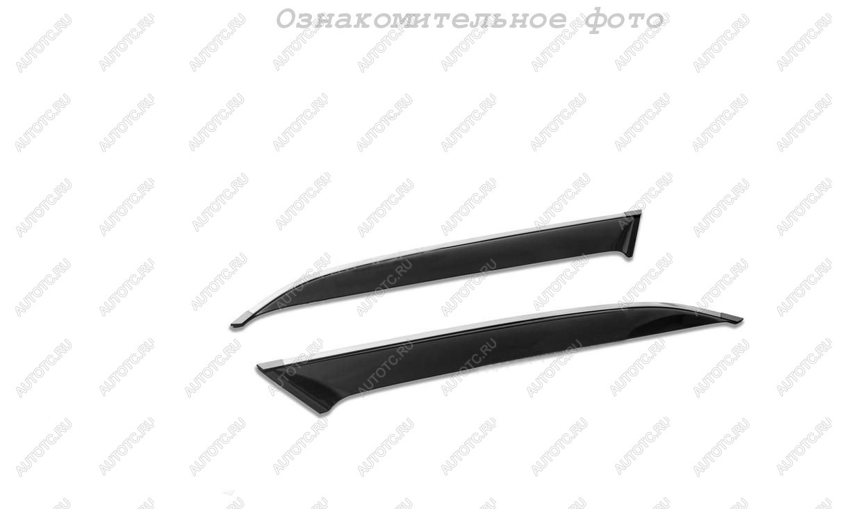 1 599 р. Комплект дефлекторов окон (на боковые стекла) COBRA TUNING Haval M6 (2021-2025) (черный глянец)  с доставкой в г. Белгород