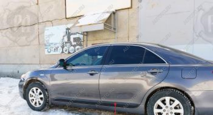 1 569 р. Молдинг двери передний левый Русская Артель Toyota Camry XV40 дорестайлинг (2006-2008) (глянец под покраску)  с доставкой в г. Белгород