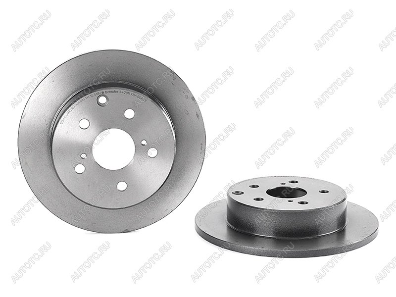 7 399 р. Диск тормозной задний Ø281 BREMBO Toyota RAV4 XA30 5 дв. 1-ый рестайлинг (2008-2010)  с доставкой в г. Белгород